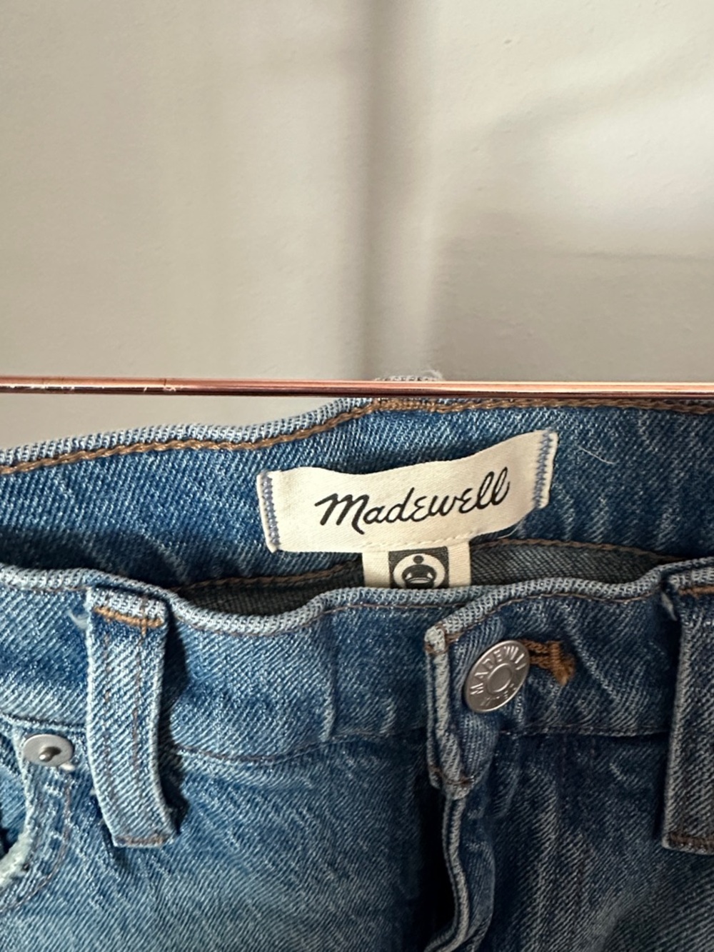 Madewell Light Blue Ripped High-Rise Jeans - Picture 2 of 2